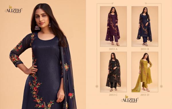 Alizeh Zaida Vol 12 Festive Georgette Designer Salwar Suit Collection